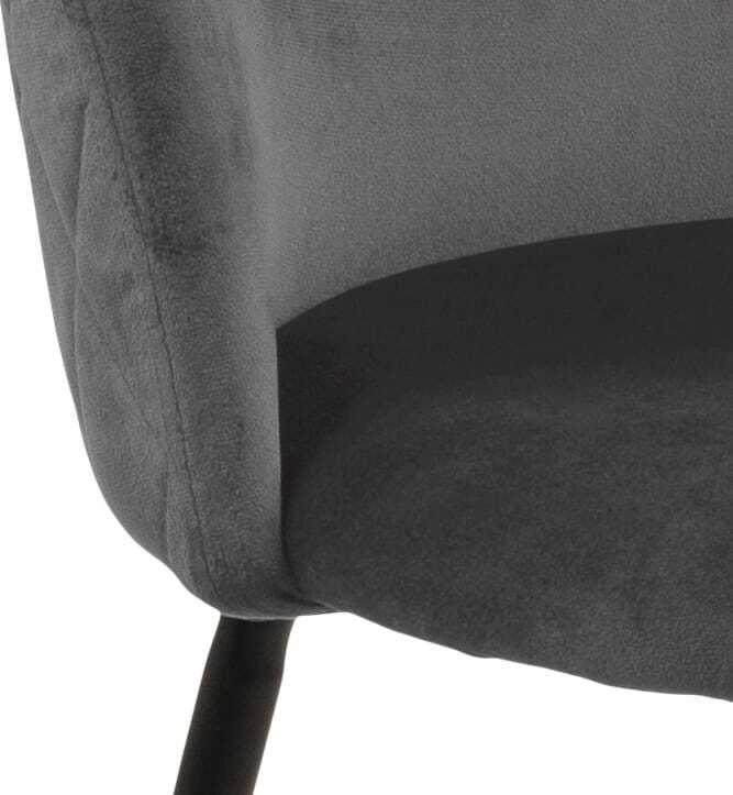 mutoni Chaise de salle à manger Ciel gris foncé  