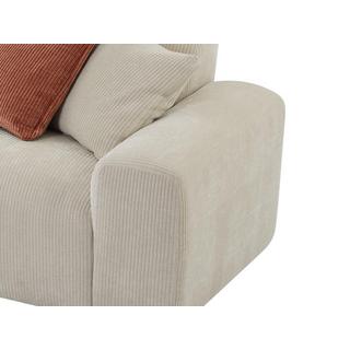 Maison Céphy Großer Ecksofa - Ecke links - Cord - Beige - TIRONO von Maison Céphy  