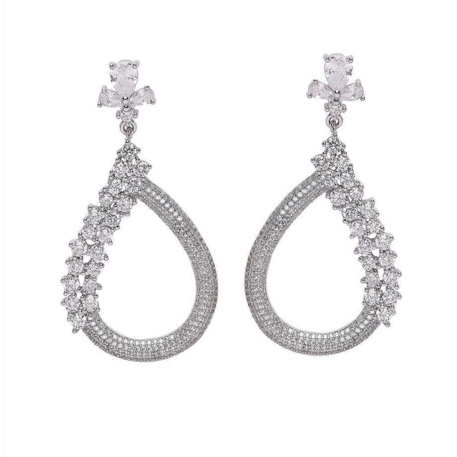 Diva Funkelnde Mandelform-Ohrringe