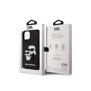 KARL LAGERFELD  Coque iPhone 15 Plus 3D Karl & Choupette 