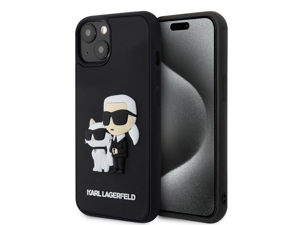 KARL LAGERFELD  Coque iPhone 15 Plus 3D Karl & Choupette 