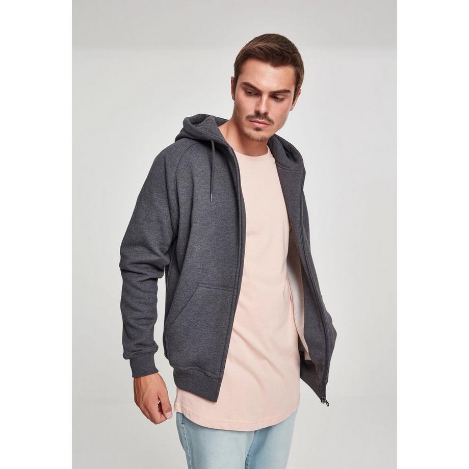 URBAN CLASSICS Zip Long Kapuzenpullover  