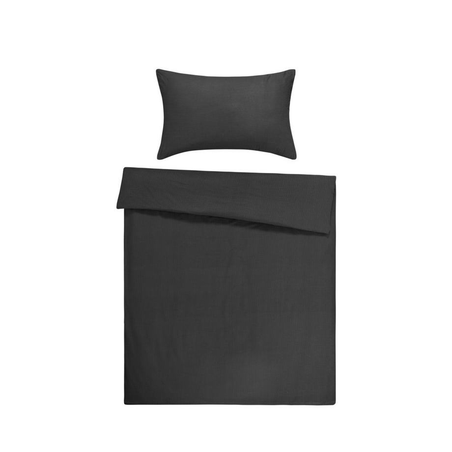 Flair Seersucker Tinta Unita Set Biancheria da Letto  