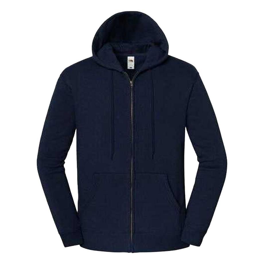 Iconic Premium Felpa Con Cappuccio E Zip Intera