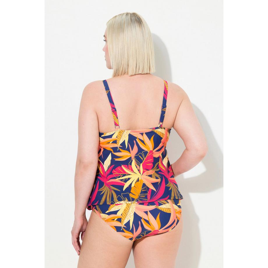 Ulla Popken Bellieva Waldmuster Tankini ohne Softcups recycelt  