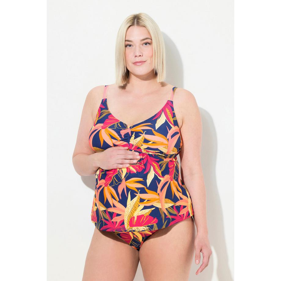 Ulla Popken Bellieva Waldmuster Tankini ohne Softcups recycelt  