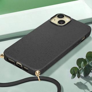 Avizar  Coque Cordon iPhone 15 Recyclable Noir 