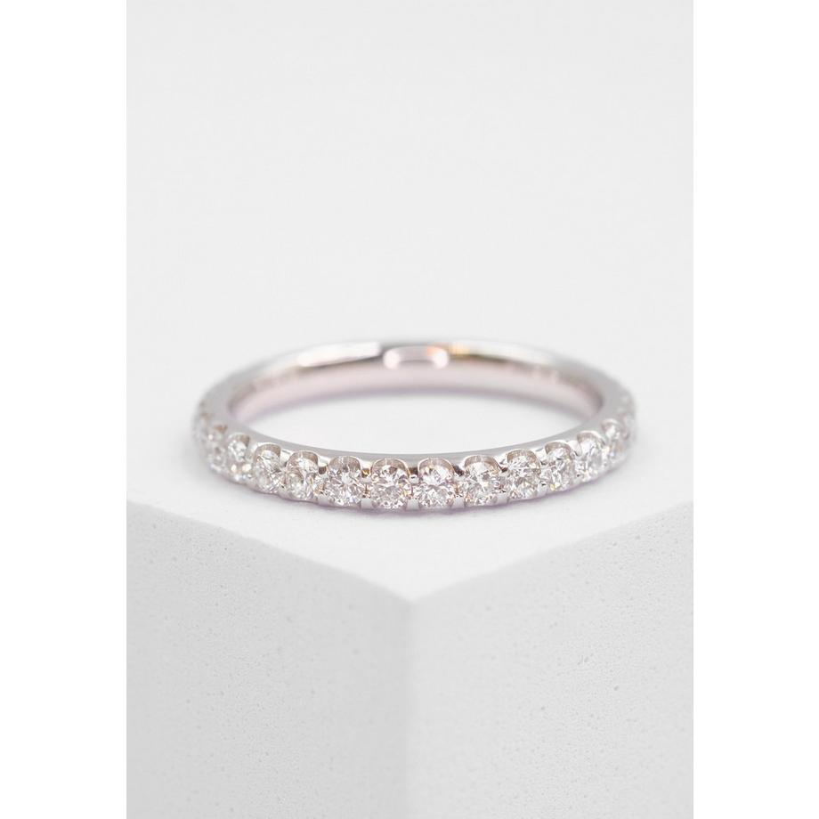 MUAU Schmuck  Bague Mémoire Diamant 1.00ct. or blanc 750 