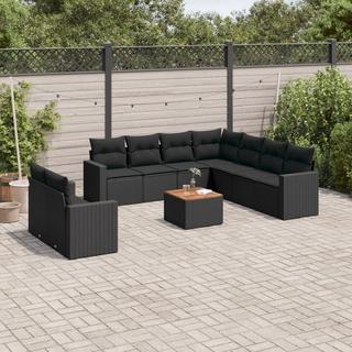 VidaXL Ensemble de canapés de jardin rotin synthétique  