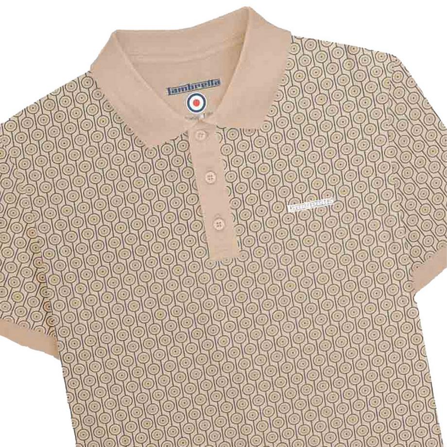 Lambretta Polo Imprimé Géométrique  