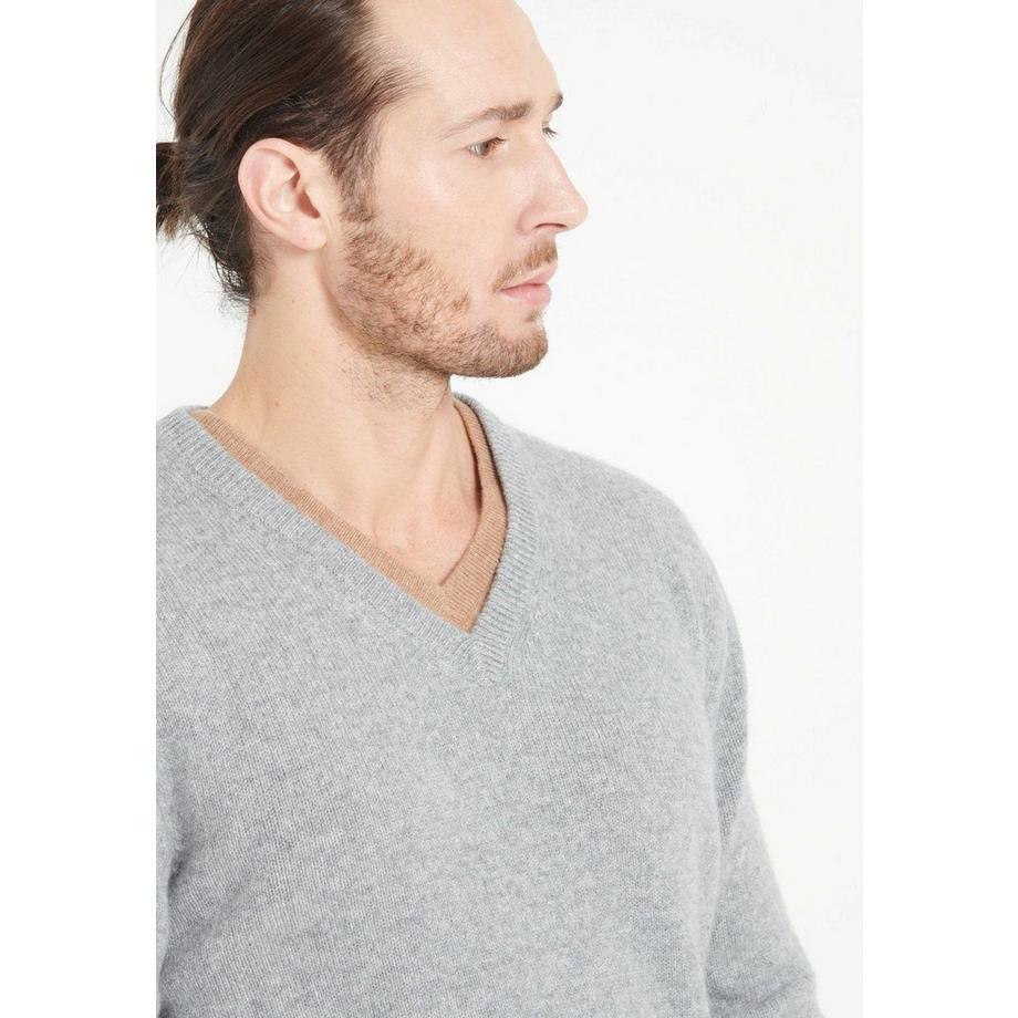 Studio Cashmere8 LUKE 13 Pull Col V 4 Fils  