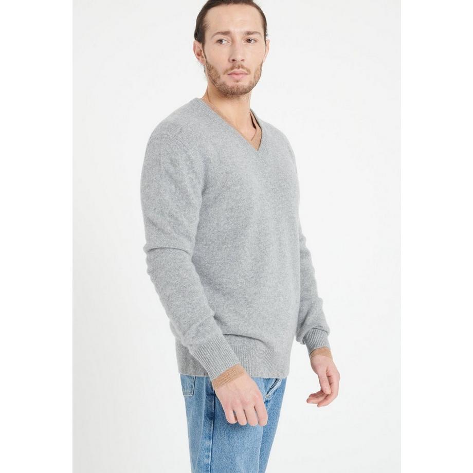 Studio Cashmere8 LUKE 13 Pull Col V 4 Fils  