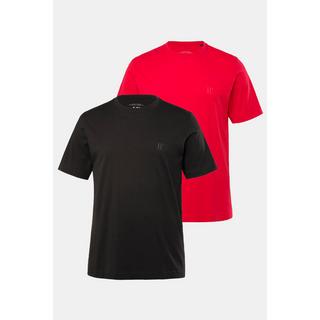 JP1880  T-shirts Basic à col rond, en lot de 2 - jusqu'au 8 XL 