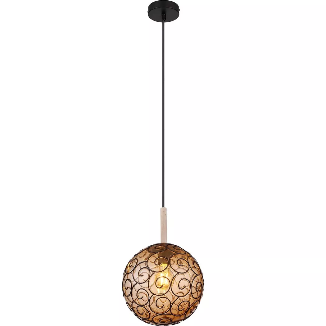 mutoni – Hängeleuchte Maxi Metall amber 1xE27, One Size, Multicolor