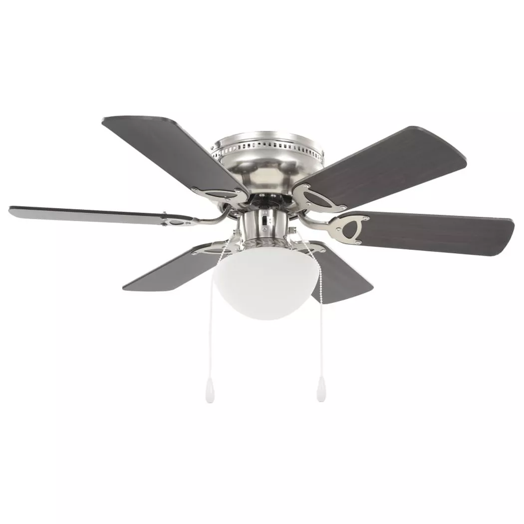 VidaXL - Ventilateur de plafond mdf, One Size, Marron