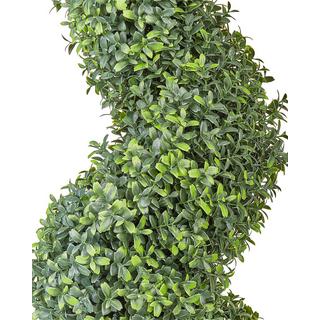 Beliani Plante artificielle en Matière synthétique BUXUS SPIRAL TREE  