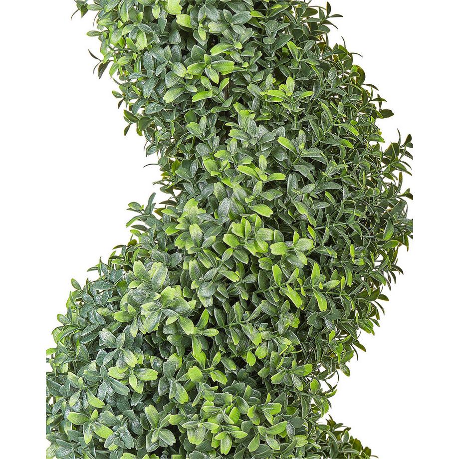 Beliani Pianta artificiale en Materiale sintetico BUXUS SPIRAL TREE  
