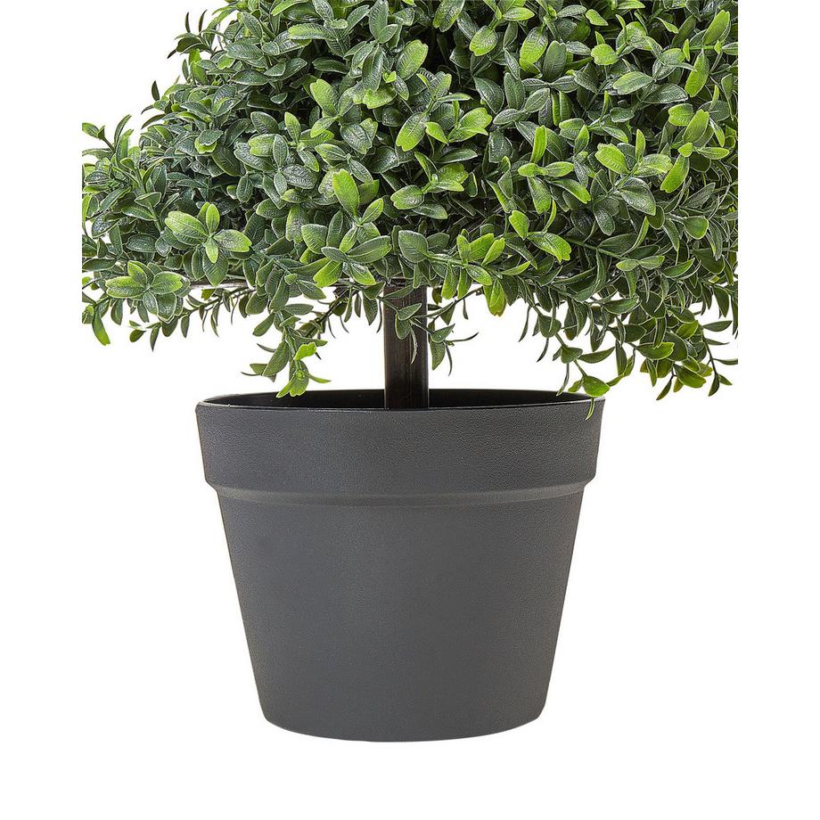 Beliani Pianta artificiale en Materiale sintetico BUXUS SPIRAL TREE  