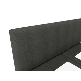 Ysmée Ensemble complet boxspring tête de lit + sommier + matelas + surmatelas - 180 x 200 cm - Tissu - Anthracite - ONAN de YSMÉE  