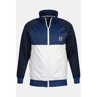 JP1880  Veste de survêtement JAY-PI, sweat, col montant bleu 