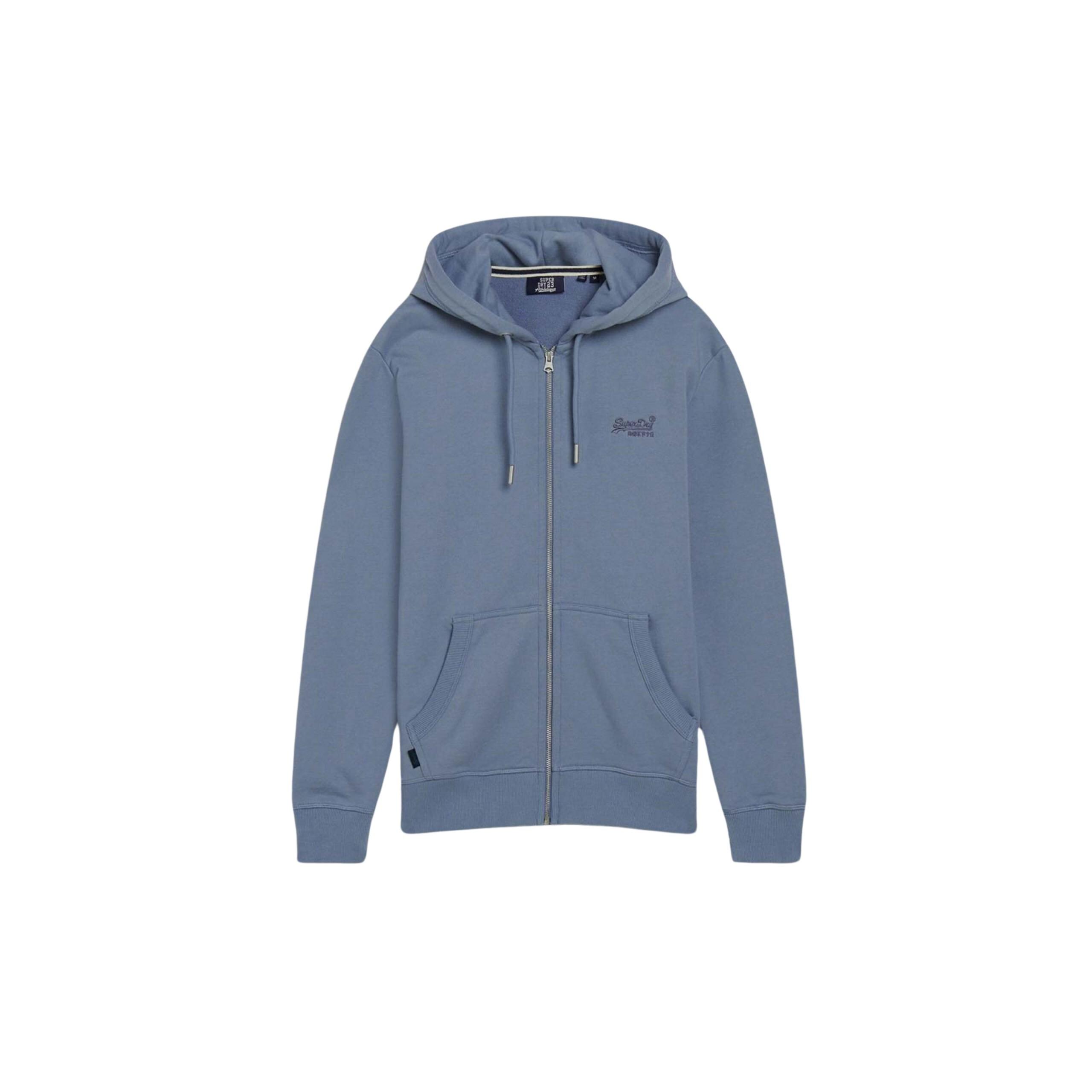 Superdry  sweatshirt à capuche zippé essential logo 