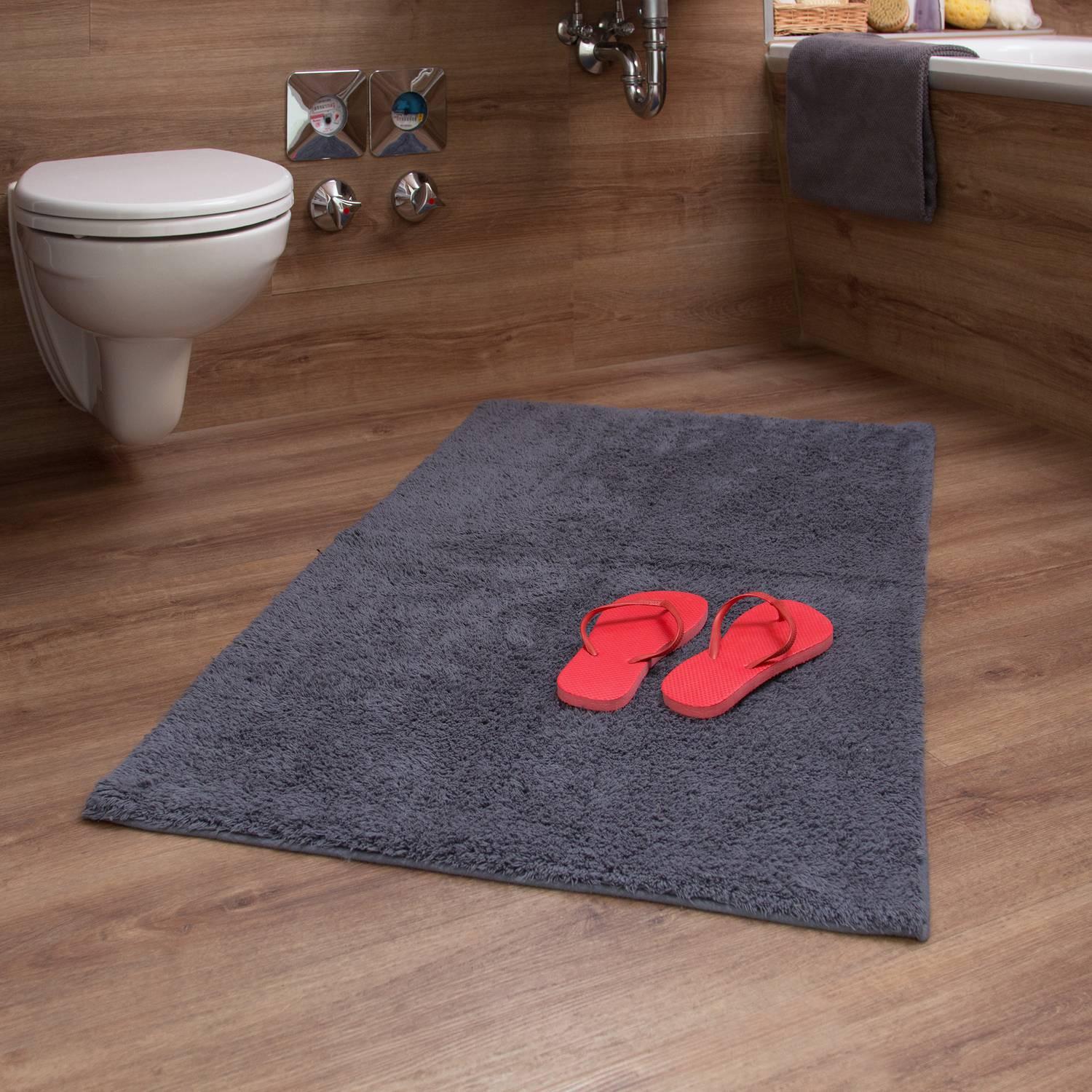 B2X Tapis de salle de bain différentes tailles gris  