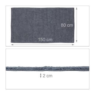 B2X Tapis de salle de bain différentes tailles gris  