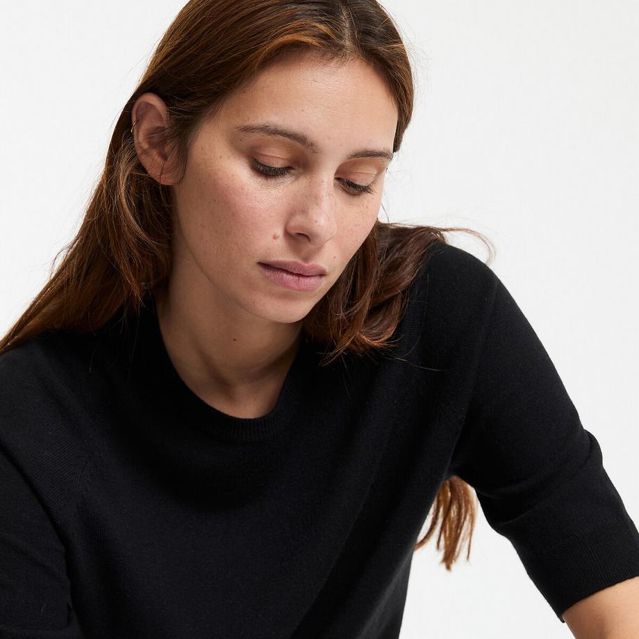 La Redoute Collections Pull Col Rond 100% Laine  