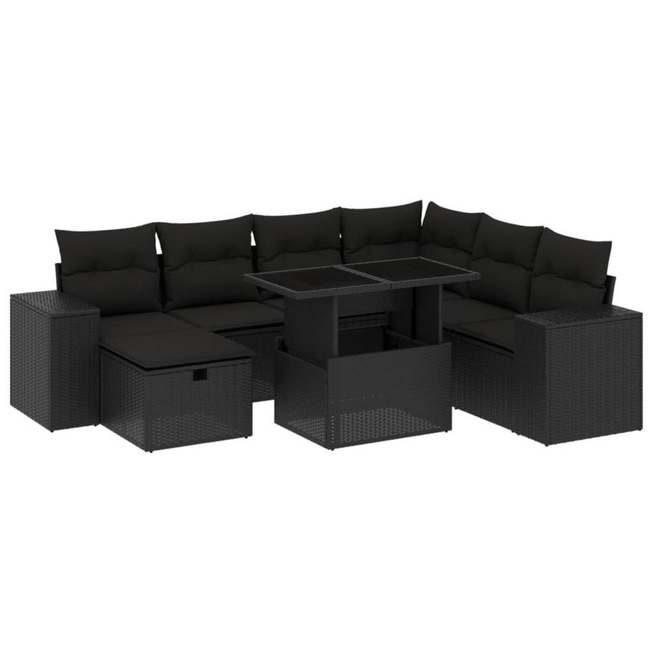 Ensemble de canapés de jardin rotin synthétique