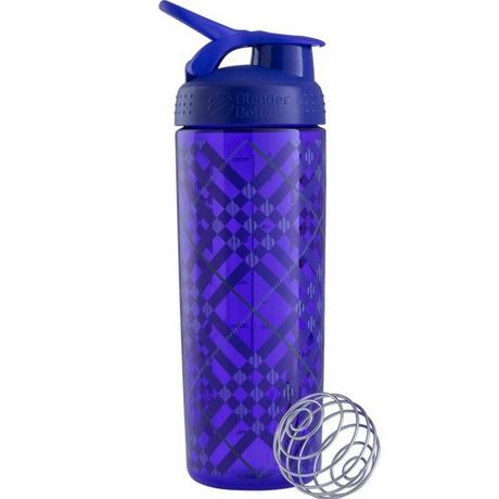 Blender Bottle  28oz / 820ml BlenderBottle SportMixer Signature Sleek, Purple/Purple 