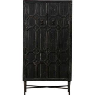 mutoni Armoire Legs bois noir  