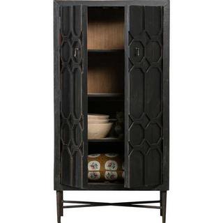 mutoni Armoire Legs bois noir  