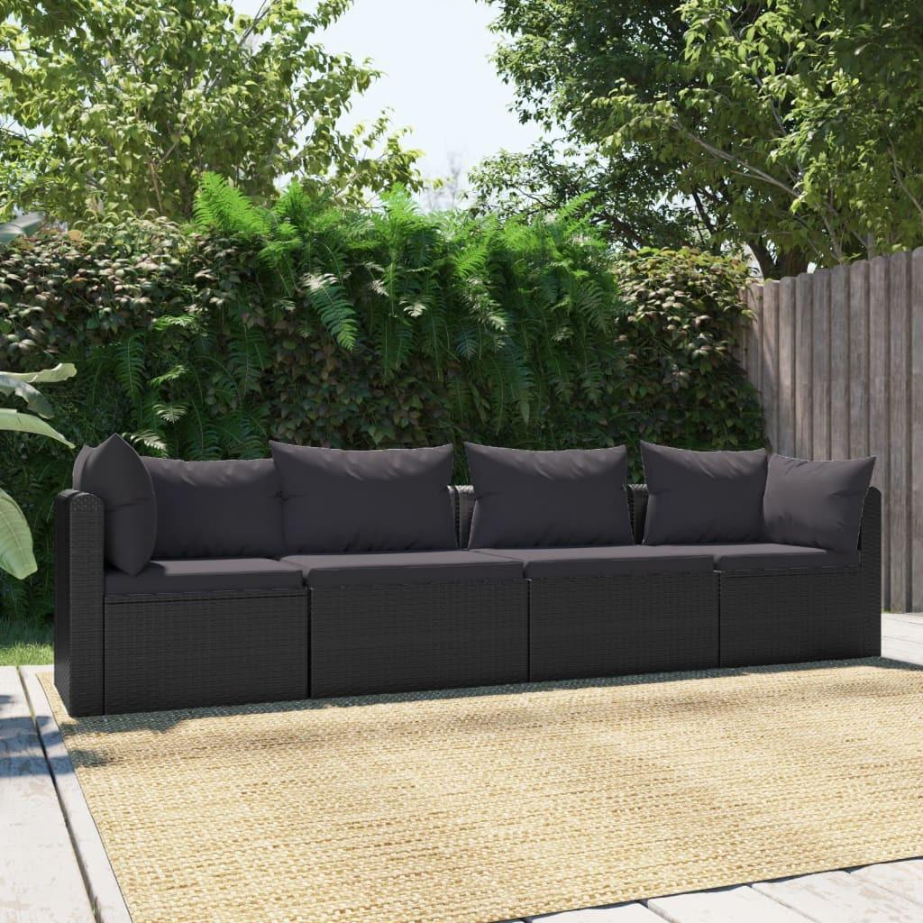 VidaXL Gartensofa poly-rattan  