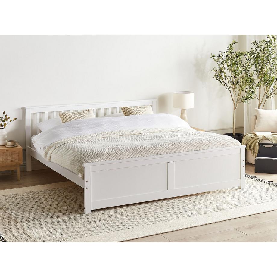 Beliani Letto en Legno di pino Scandinavo OLENDON  