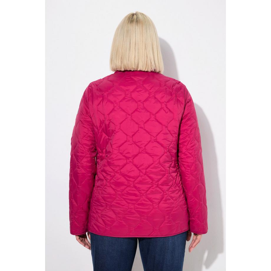 Ulla Popken Giacca Trapuntata Leggera Idrorepellente Collo Alto  