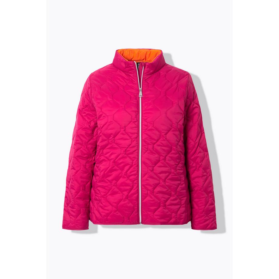 Ulla Popken Giacca Trapuntata Leggera Idrorepellente Collo Alto  