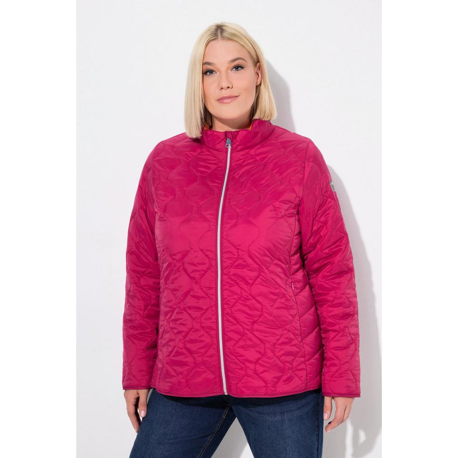 Ulla Popken Giacca Trapuntata Leggera Idrorepellente Collo Alto  