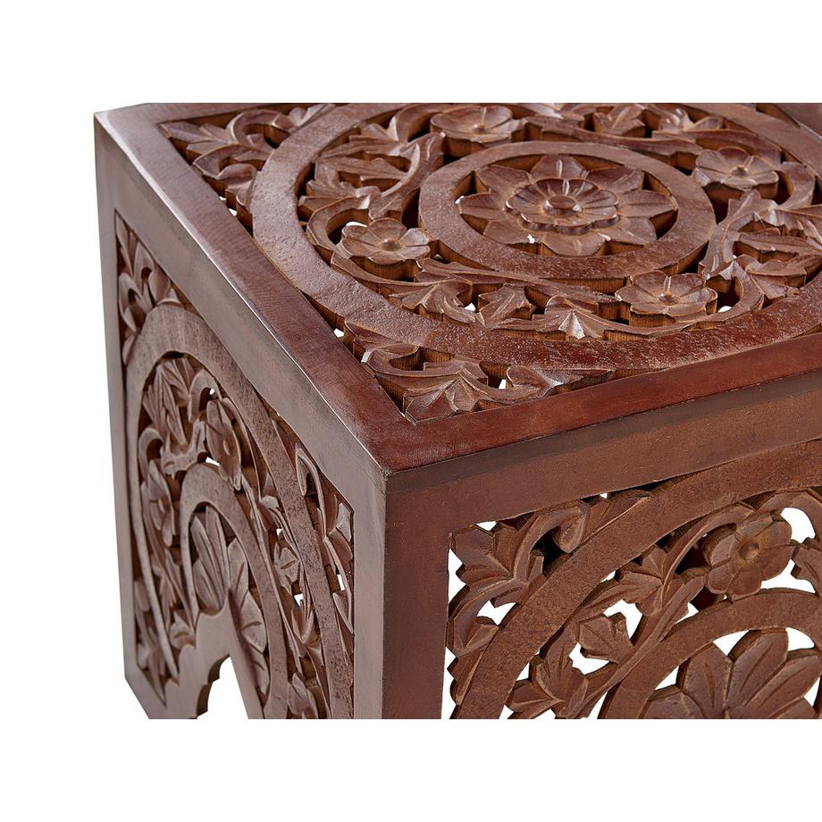 Beliani Lot de 2 tables d'appoint en MDF Traditionnel SHUKUR  