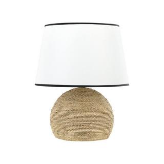 Beliani Lampe à poser en Paille Boho GROWEE  