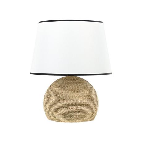 Beliani Lampe à poser en Paille Boho GROWEE  