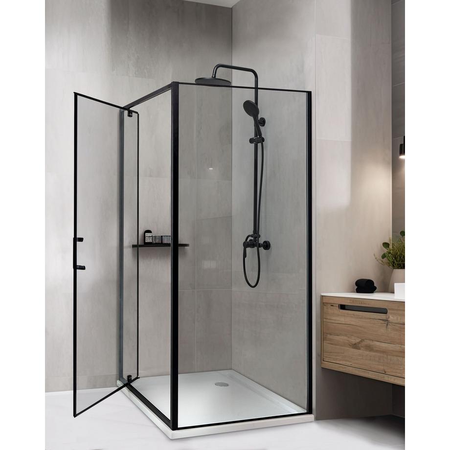 Beliani Cabina doccia en Vetro temperato Moderno DARLI  