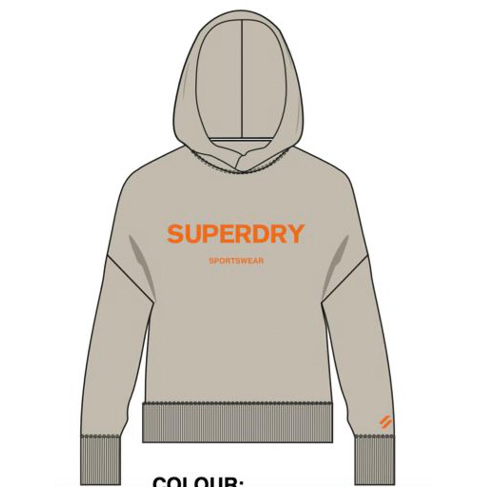 Superdry  Sweatshirt court à capuche femme  Core Sport 