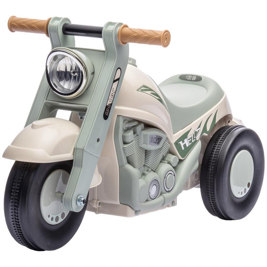 Northio  Voiture portée, véhicule porteur avec musique, véhicule pour enfants, voiture pour enfants avec bulles pour enfants de 2 à 5 ans, peut supporter jusqu'à 30 kg, blanc crème 80 x 35,5 x 42 cm 