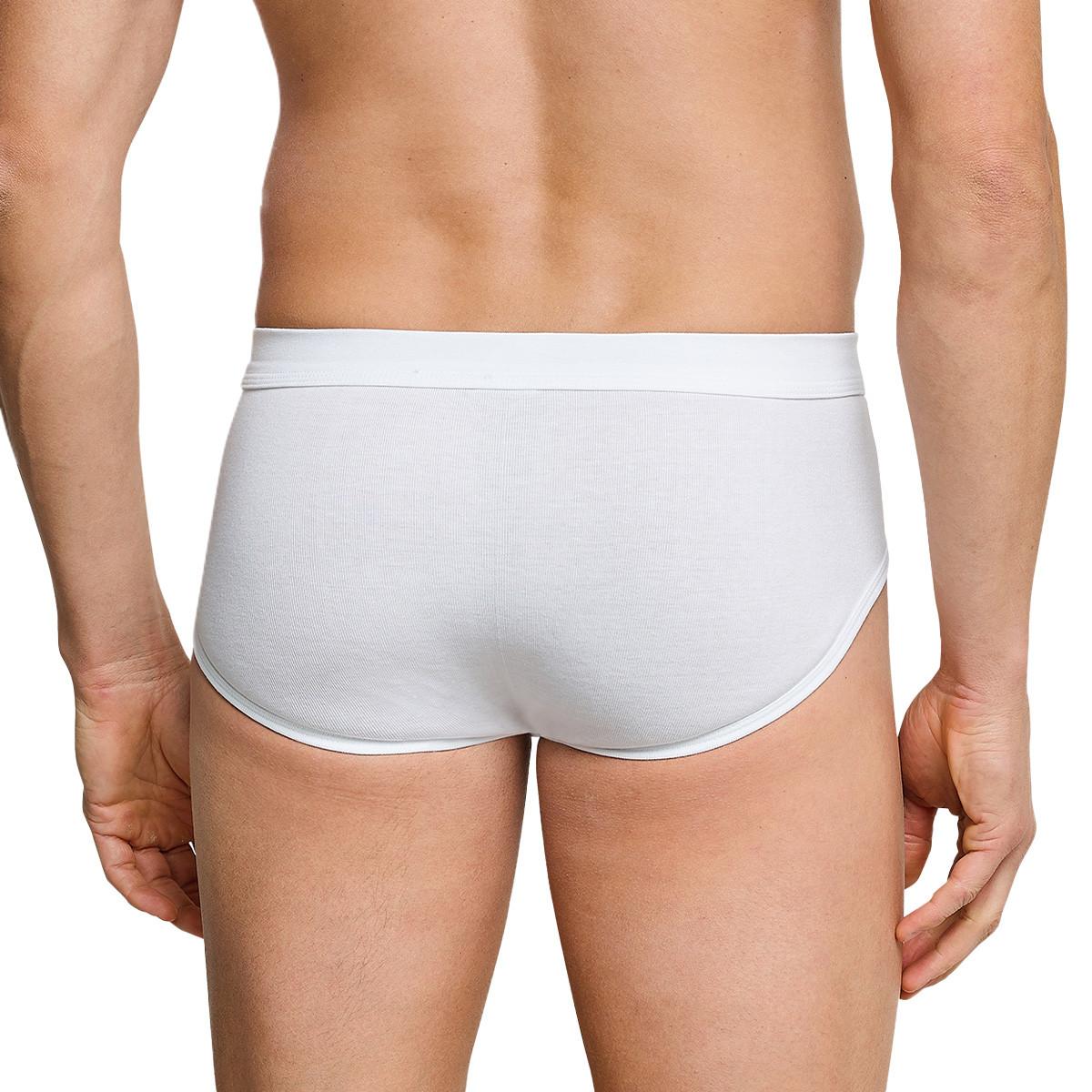 Schiesser Cotton Essentials Slip Sportivi a Costine Fini Confezione da 4  