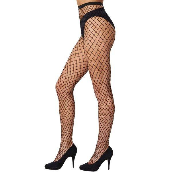 Tectake  Collants en résille à mailles de taille moyenne 