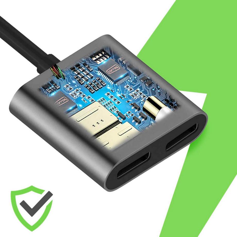 belkin  Belkin 2-in-1 USB-C Audio- / Ladeadapter 