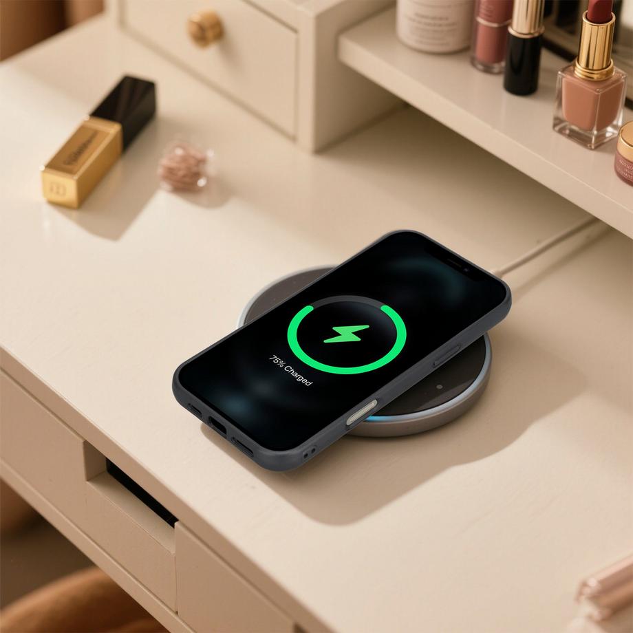 Cadorabo  iPhone 16 PRO Hülle kompatibel mit MagSafe Glitzer Diamant Design 