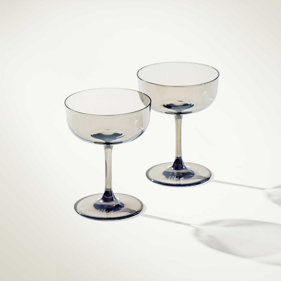 like. by Villeroy & Boch Coupe à mousseux et champagne, Set 2pcs Like Smoke  