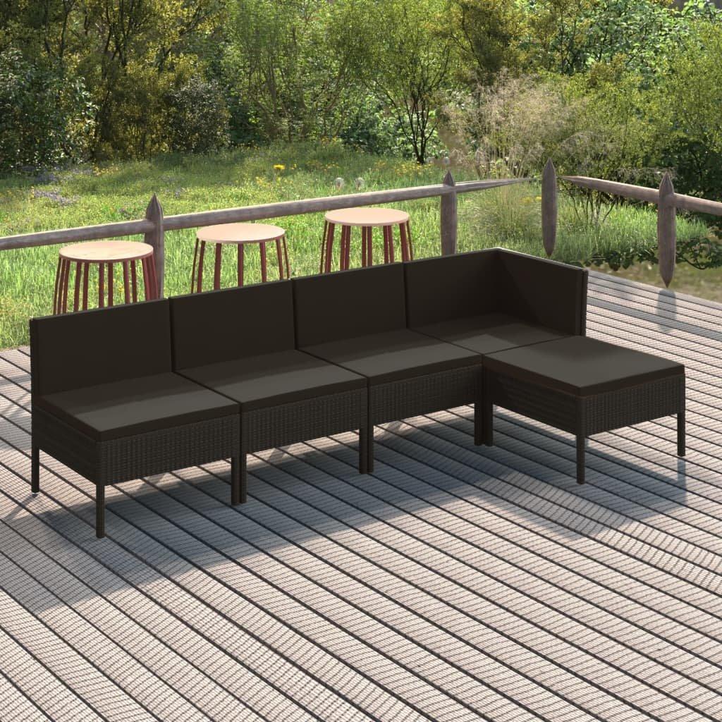 VidaXL Garten-sofagarnitur poly-rattan  