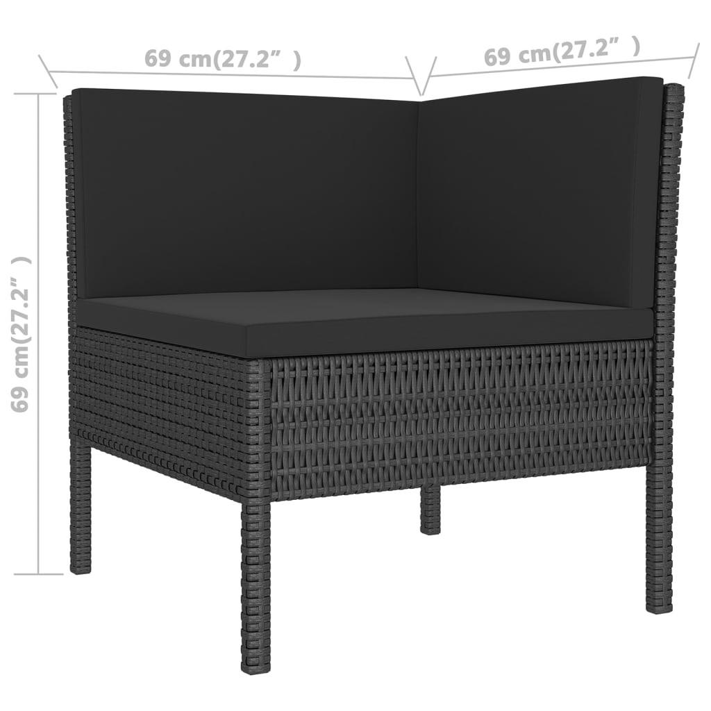 VidaXL Garten-sofagarnitur poly-rattan  